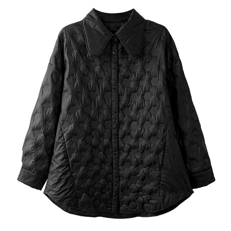 Autumn and Winter New Women's Down Jacket Commuter Pressure Glued Casual Loose Jacket