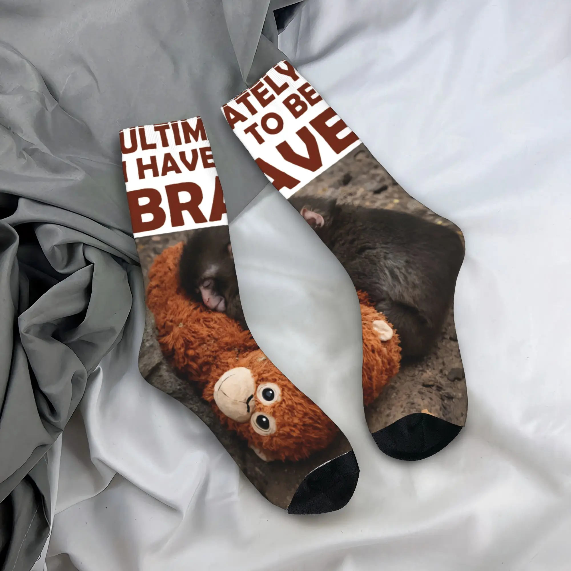 

Punch Monkey Socks Pattern Stockings Anti-Slip Men Socks High Quality Autumn Funny Running Sports Socks