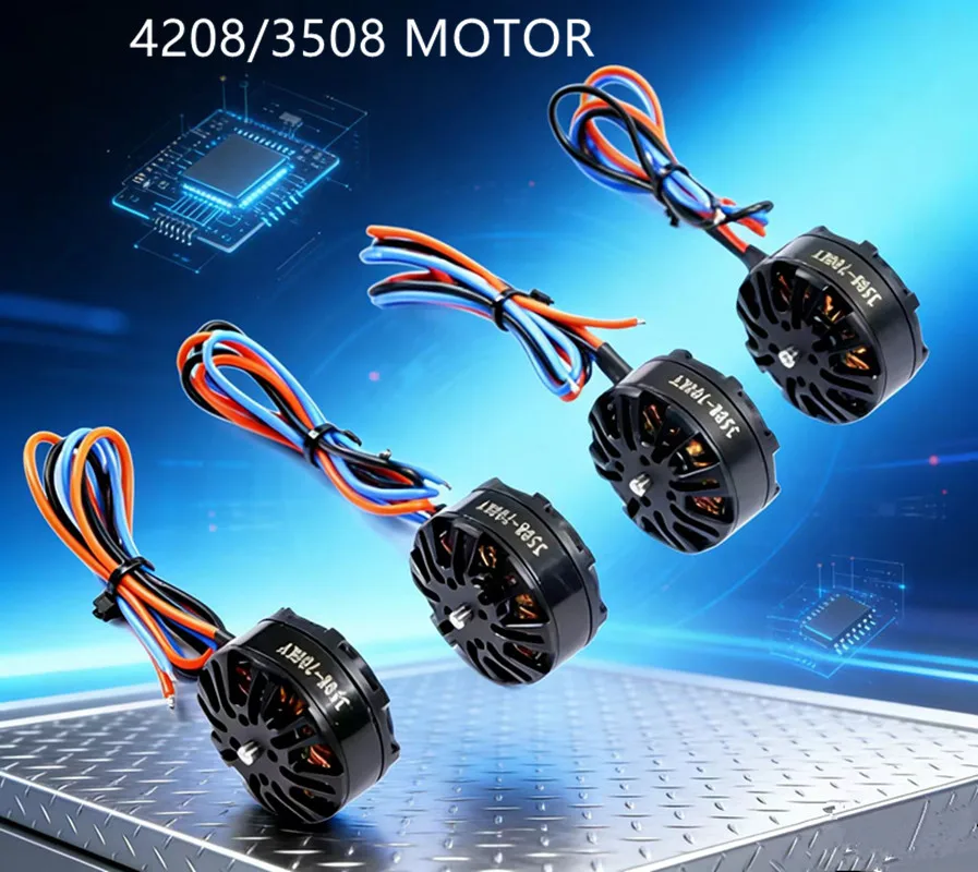 4208/3508 motor 380KV/580KV/700KV Aircraft model motor, multi rotor multi axis disc brushless motor ZD550 frame