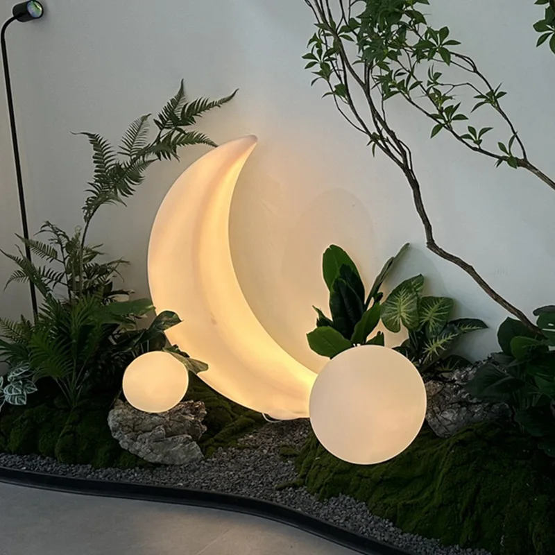 LED moon lights, indoor entryway landscaping ambient lights, outdoor waterproof lawn spherical lights, landscape courtyard light
