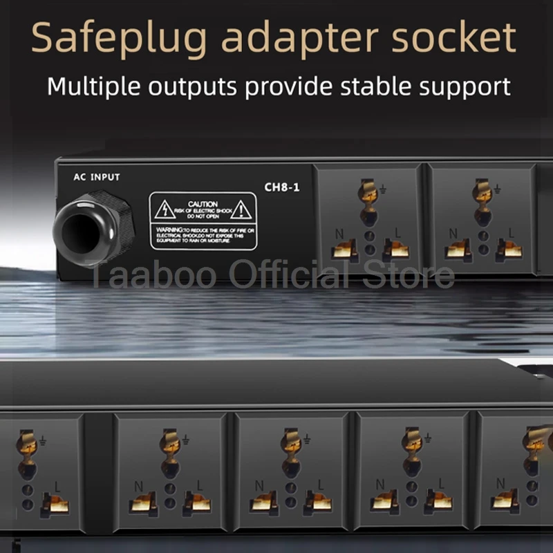 10000W Output Sequencer 8+2 Channels Power Manager On Off Smart Control Audio Distributor 30A Each Circuit For Sound System DJ