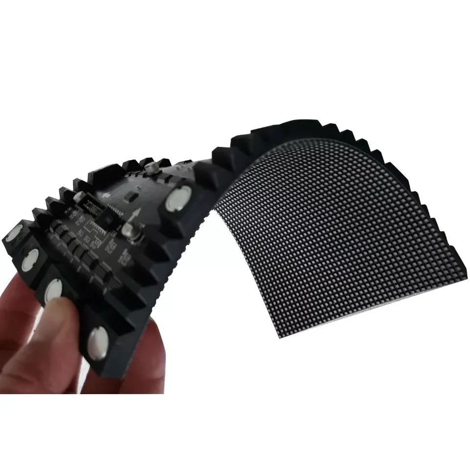P4 LED Ultra-thin Flexible Indoor Soft Module 320x160mm 256x128mm Bendable Full Color Matrix Panel Programmable Pixel Display
