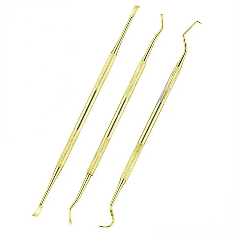 3PCS Stainless Steel Double Ends Dentist Teeth Clean Hygiene Explorer Probe hook Pick Dental Tool Products