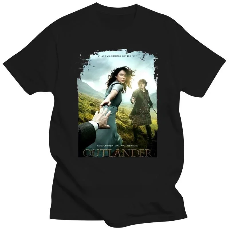 heavyweight Informal Men t shirt Unisex Outlander  Series Poster Art Plus Size Black Vintage novelty tshirt women MAN T-SHIRT