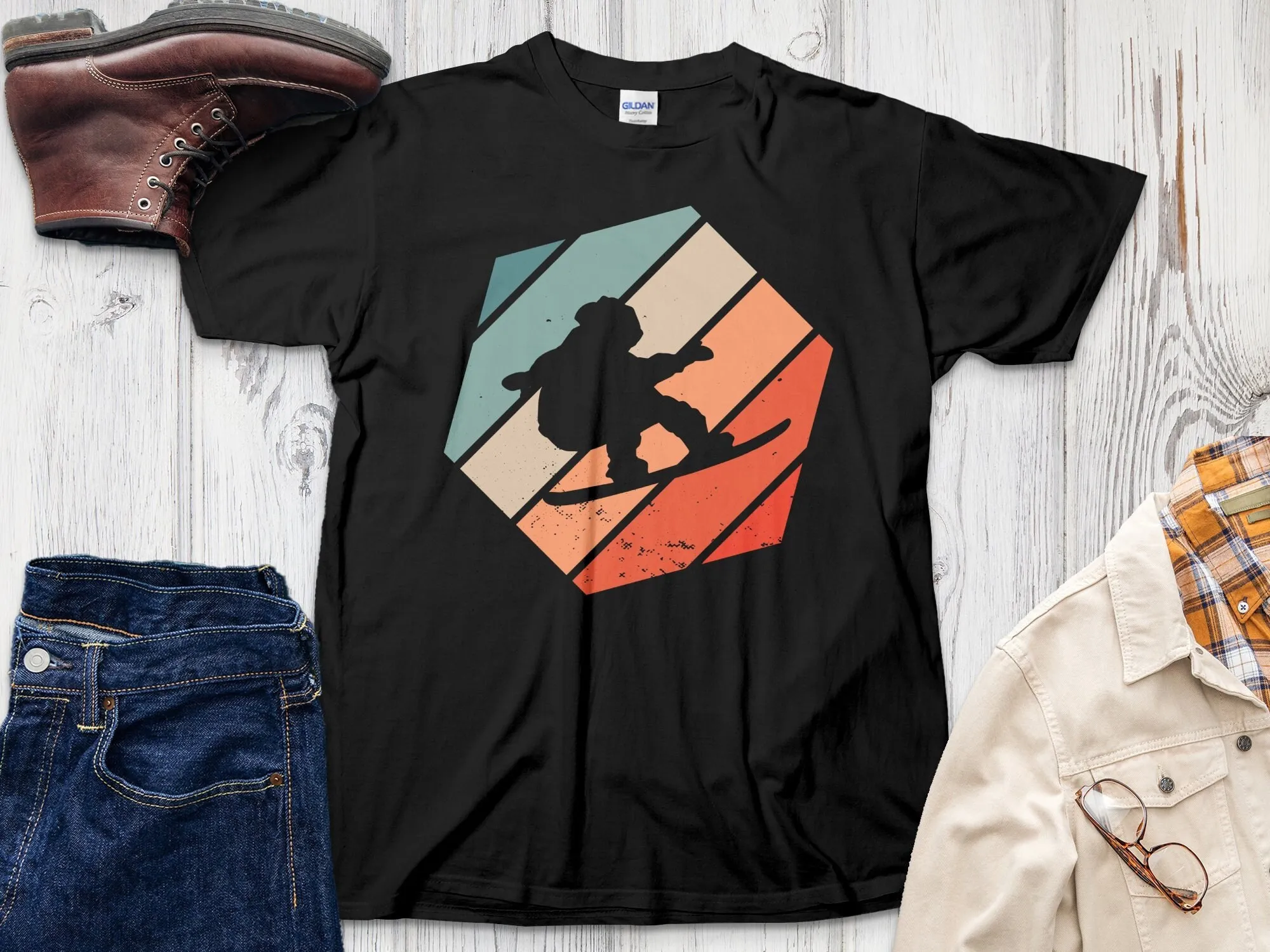 Snowboarding Retro Snowboard T Shirt Snowboarder Idea