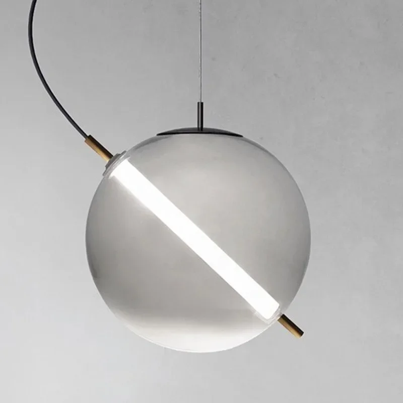 Modern minimalist glass art lighting bubble ball Internet celebrity designer lamps