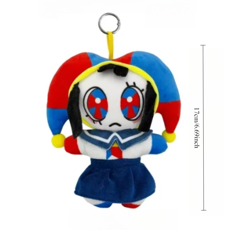 25CM Amazing Digital Doll Circus Maid Jax Plush Magical Rabbit Clown Cartoon Periphery Suitable Fans Home Collection Decoration image 3