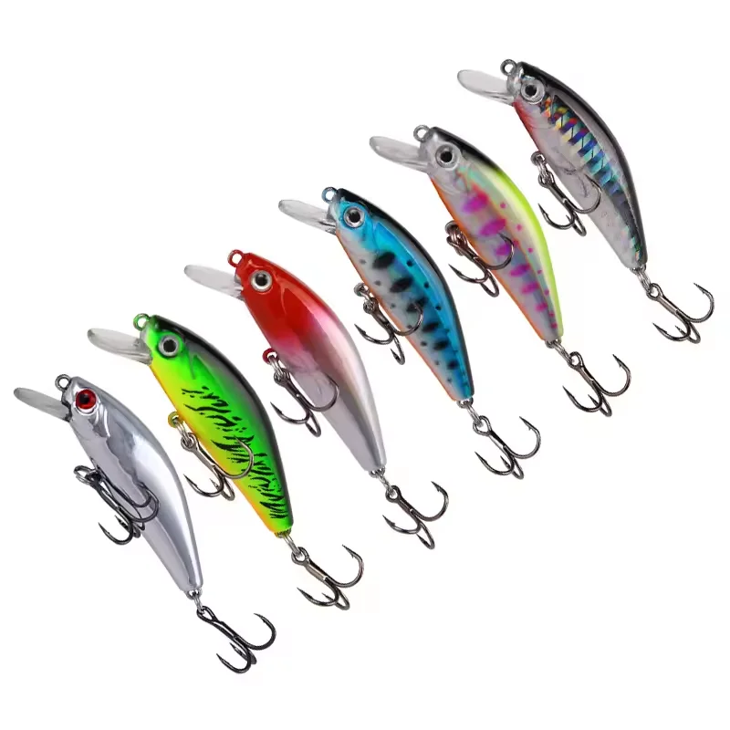 1pcs Sinking wobbler 3D Eyes Fishing Lure 5.5cm 6.7g Mini Minnow Artificial Hard Bait Crankbait Floating Fishing Tackle image 4