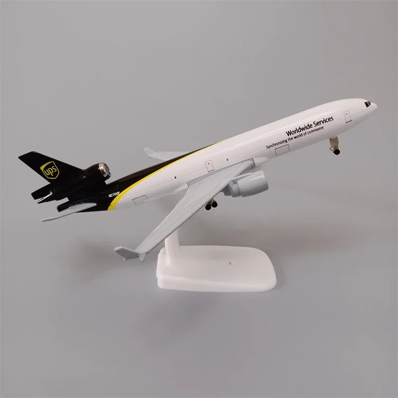 NEW 20cm Alloy Metal Air UPS Airlines MD MD-11 Diecast Airplane Model Plane Model Aircraft With Wheels Landing Gears Aeroplane