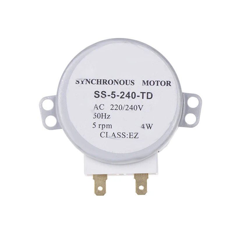 SS-5-240-TD 220/240V 4W 5RPM Micro Synchronous Motor For Warm Air Blower 50Hz Microwave Oven Tray Motor