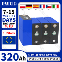 PWOD Lifepo4 Battery 320AH Grade A DIY 12V 24V Lithium iron phosphate Cell Rechargeable golf cart batterie For Camping EV RV