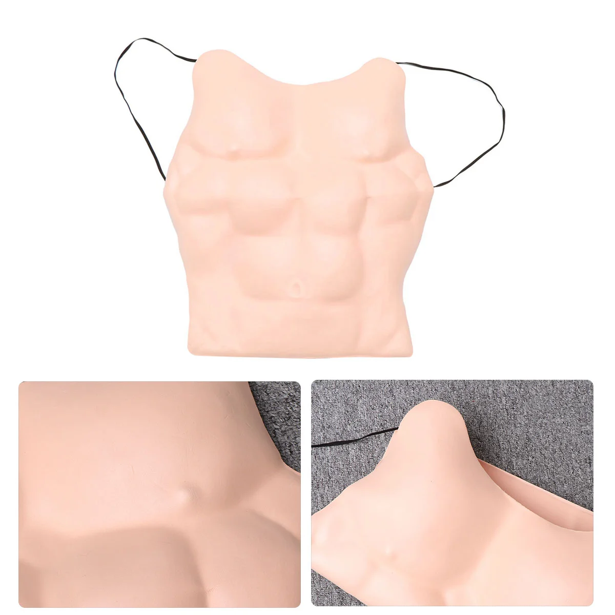 

Fancy Halloween Costumes Pectoral Muscle Fake Chest Funny Costume Cosplay Clothing Decorative Props for Masquerade Party