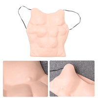 Fancy Halloween Costumes Pectoral Muscle Fake Chest Funny Costume Cosplay Clothing Decorative Props for Masquerade Party