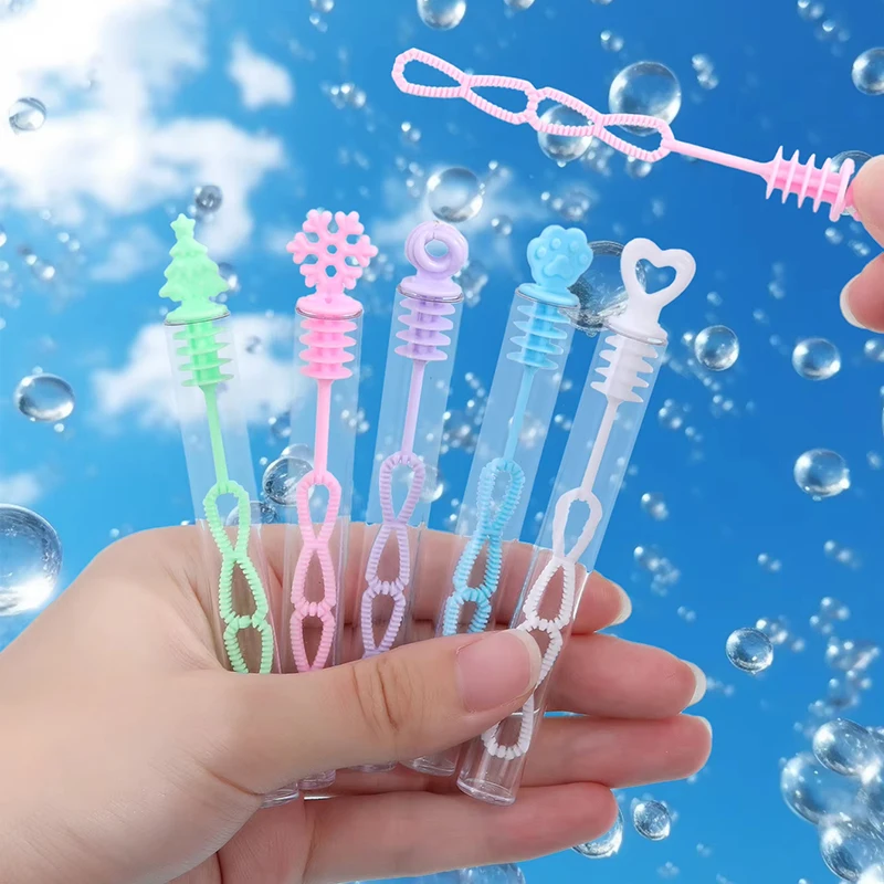 50pcs Mini Cute Bubble Empty Tube Toy Kids Birthday Party Favors School Gifts Wedding Guests Souvenirs Toy Rewards for Kids