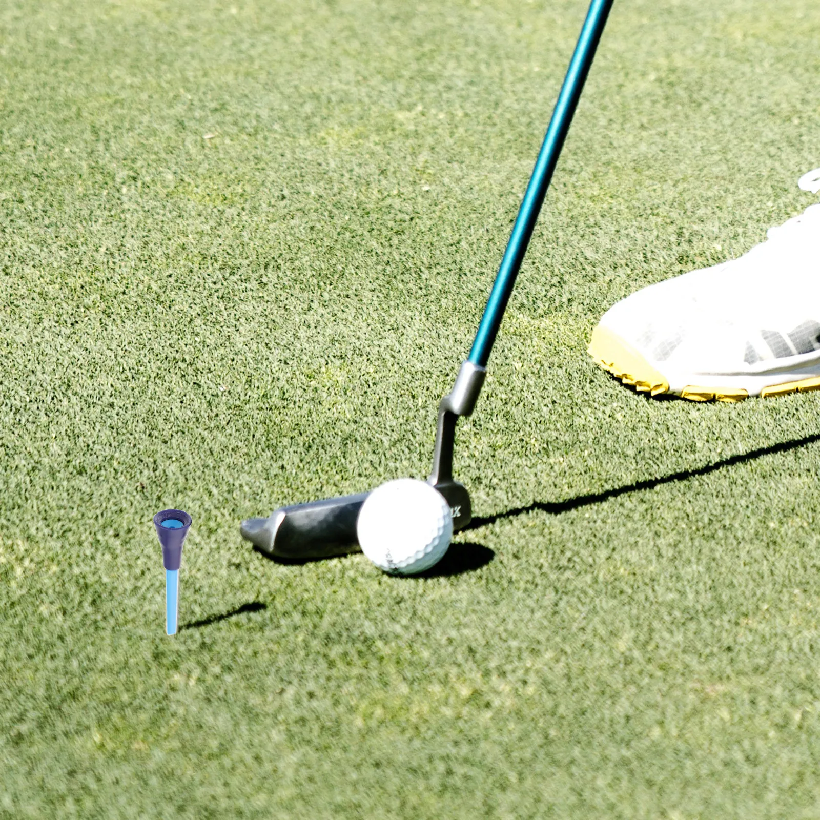 50Pcs Golf Tees Plastic Rubber Cushion Training Accessories Outdoor Aid Rubber Tip 83Mm Plastic Tees