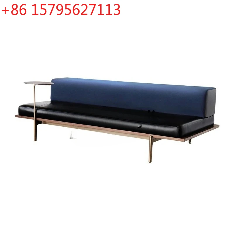 

Nordic simple bedroom chaise longue living room solid wood sofa chair
