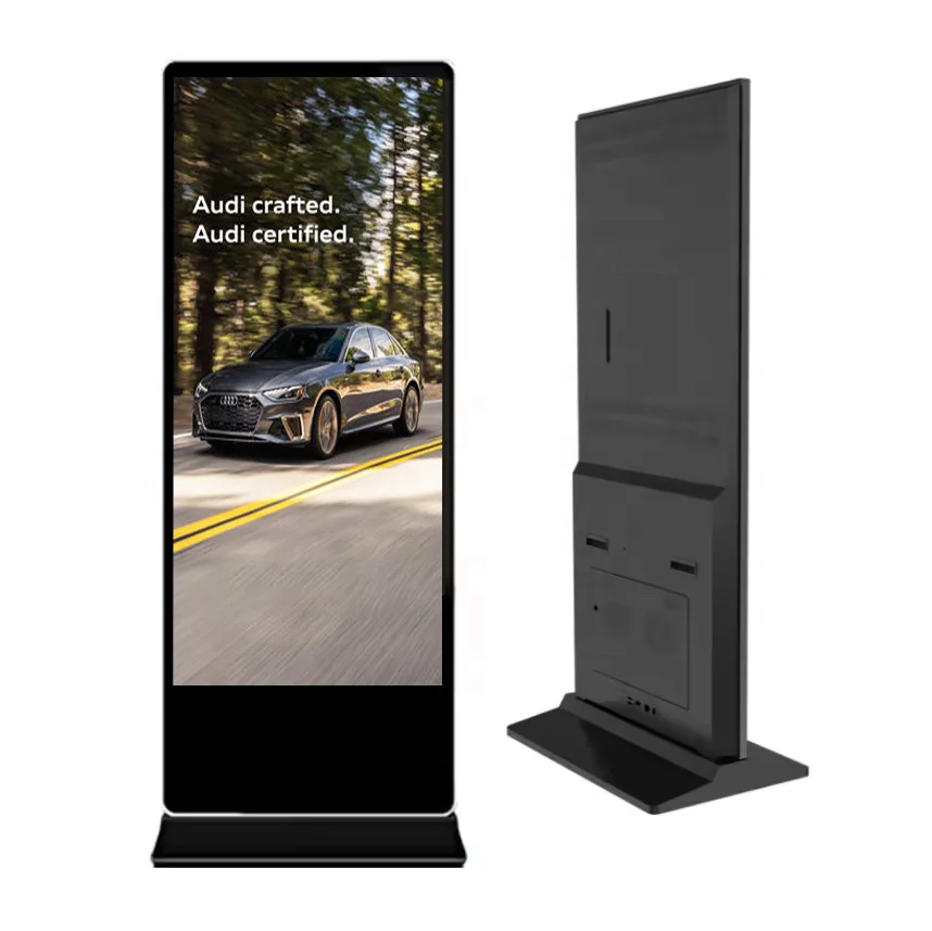 

45-Inch Floor-to-ceiling kiosk Video LCD Advertising Player Indoor Totem Digital Touch Signage Light Emitting Diode TFT Elevator