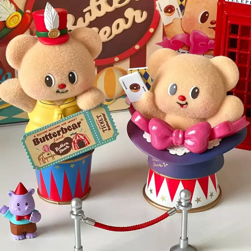 Genuine FUNISM ButterBear Blind Box Top-Tier Team Series Carnival Cutie Beary Cool Sassy Singer Stylish Figurine Display Piece