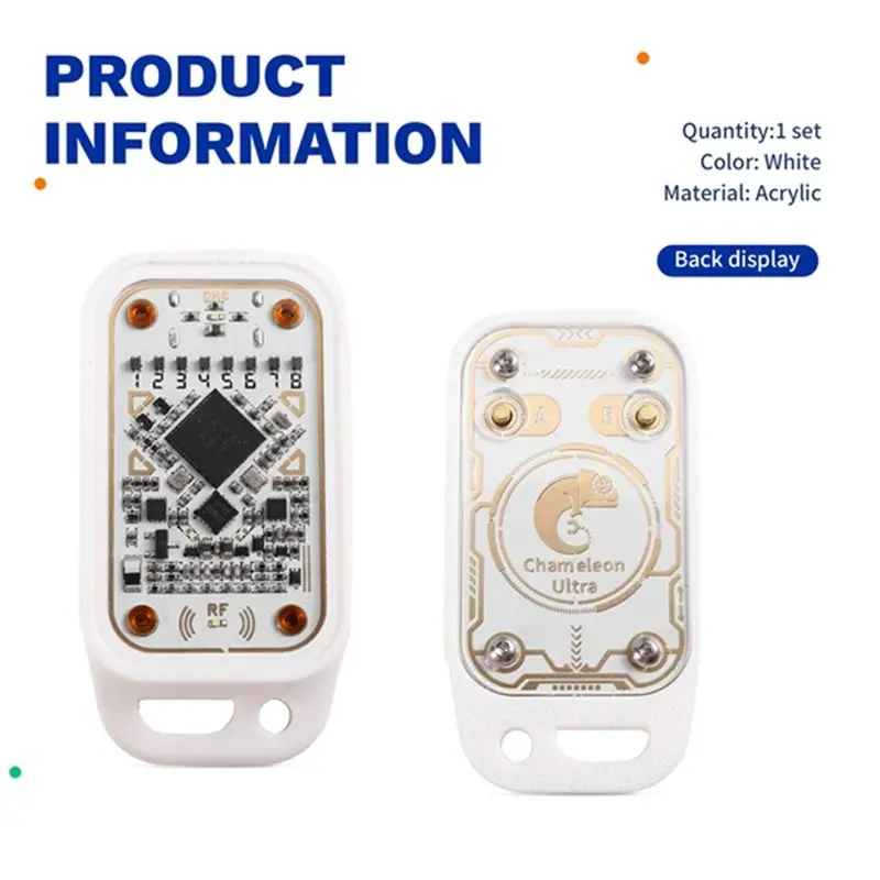 [LXYA68Z!] Chameleon V3.0 RFID Smart Chip Reader 125Khz 13.56Mhz ID IC Tag Copyer Read Writer+2Xuid Keychain+2Xcuid Card