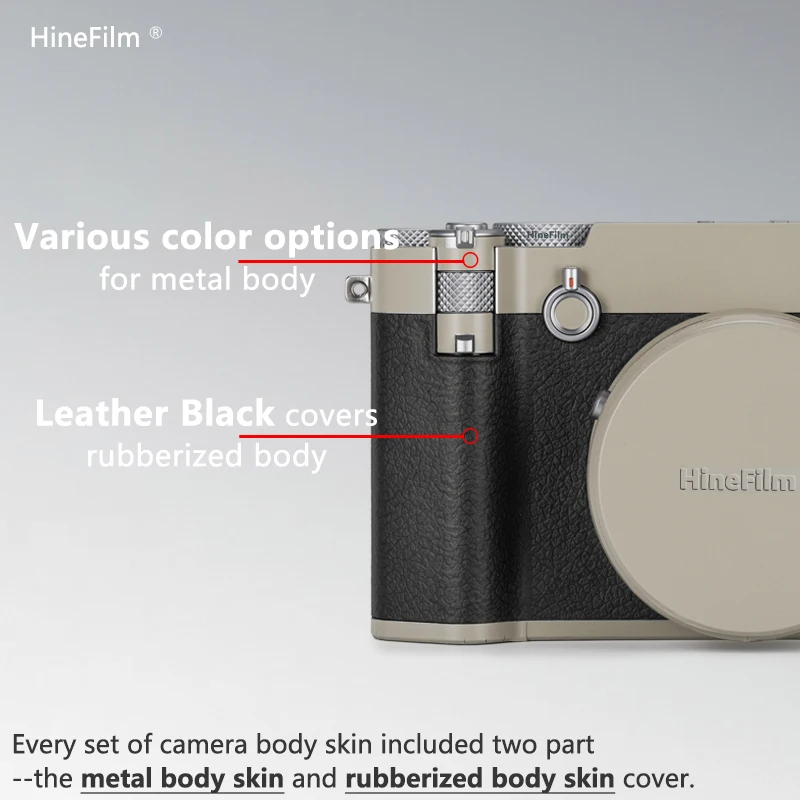 Hinefilm Skin voor Fuji GFX100RF Camera Sticker GFX100 RF Skin voor Fujifilm GFX100RF camera Sticker GFX 100RF Decal Skin