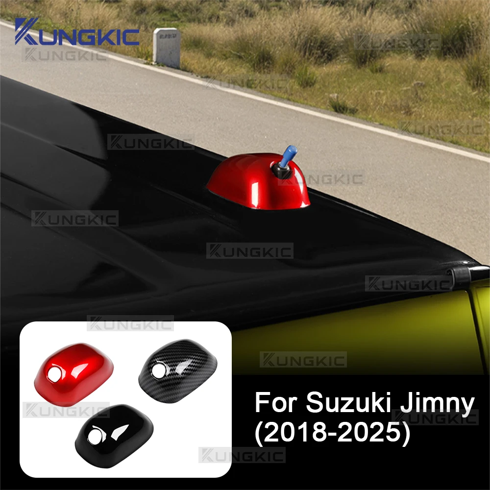 

Carbon Fiber Car Roof Antenna Cover For Suzuki Jimny 2018 2019 2020 2021 2022 2023 2024 2025 LHD RHD ABS Glossy Black Sticker