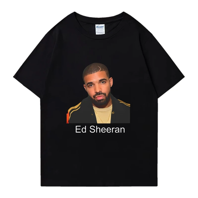 Rapper Drake Funny Meme black T Shirt New Men Women Hip Hop Oversized streetwear Unisex Summer 100% Cotton short sleeve T-shirts