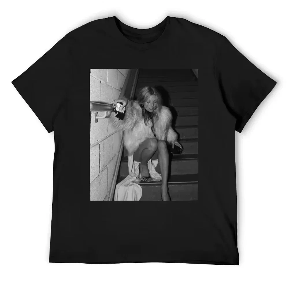 

2025 Summer Kate Moss T-Shirt Vintage Graphic T-Shirt Large Size Clothes Trendy Aesthetic Clothing Women's Clothes Cotton Tees