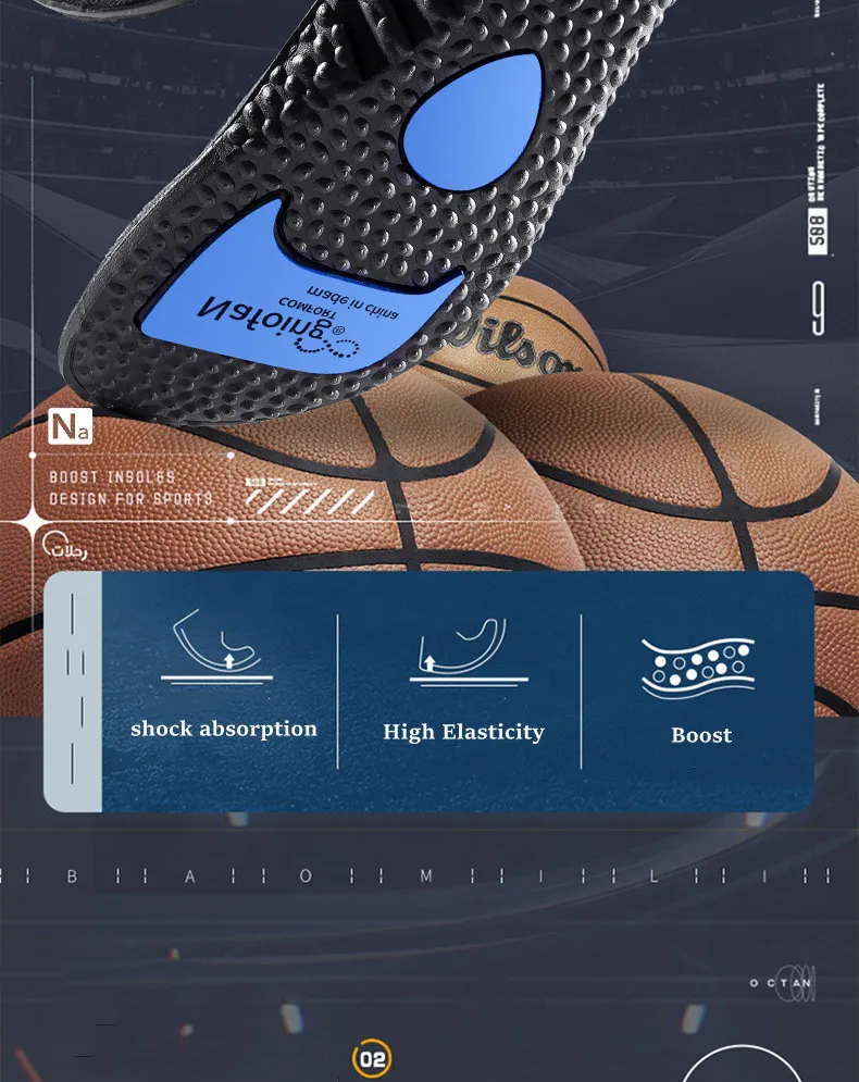 1 Paar höhenvergrößernde Einlegesohlen für Füße, PU-Memory-Schaum-Schuhpolster, atmungsaktive orthopädische Fersenlift-Einlegesohle für die Sport-Laufpflege – Detail 2