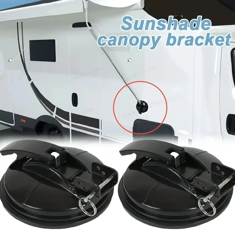 1/2pcs Heavy-Duty Suction Cups Black Outdoor Travel RV Camping Awning Sunshade Canopy Lock Suction Cup Replacement Accessories