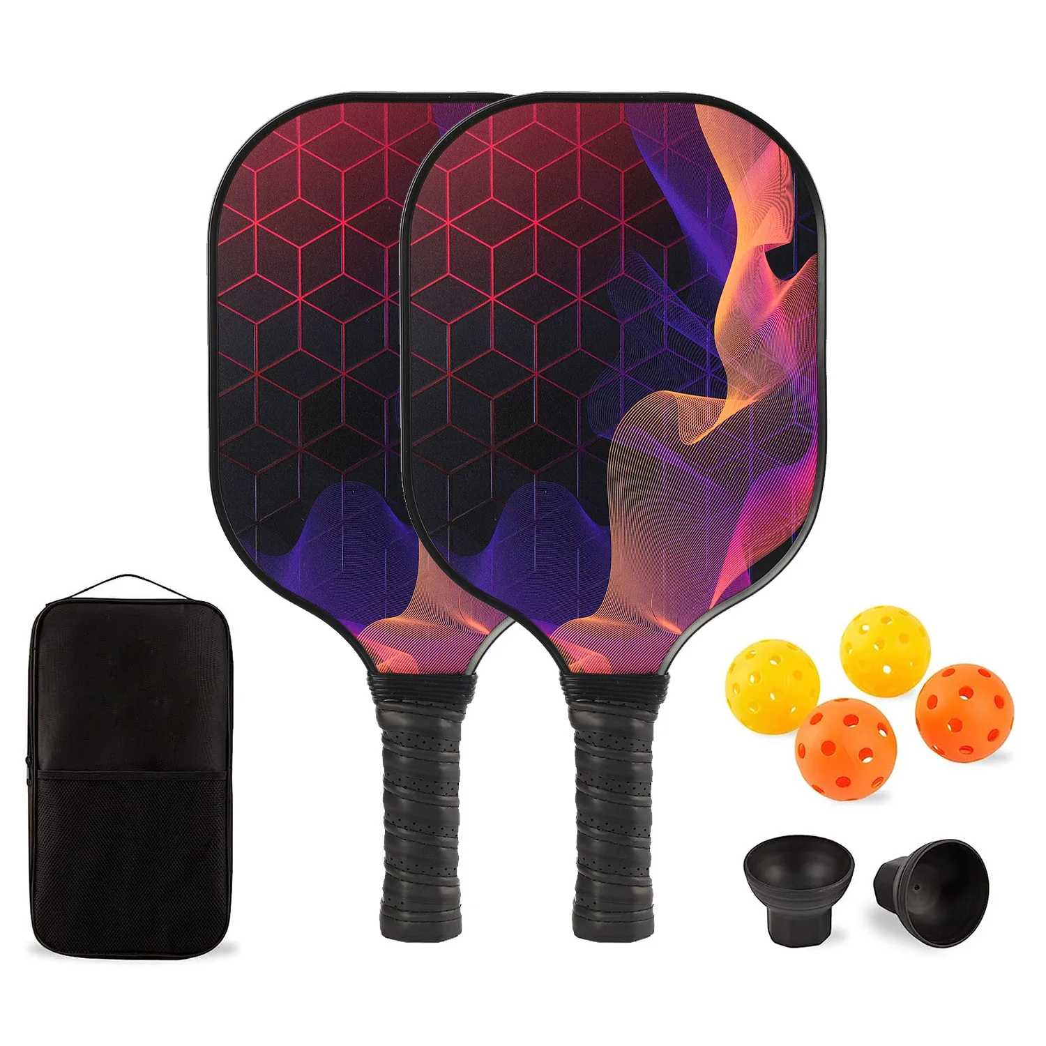 Pickleball Paddle For  2024 New Fiberglass UV Printed Outdoor Leisure Beach Racquet High Quality Designer Brand