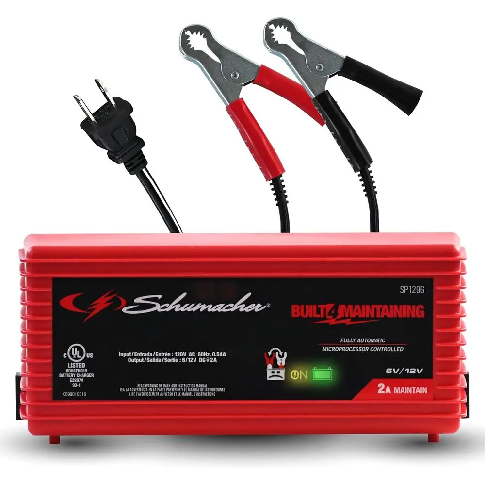 

Автомобильное зарядное устройство и устройство для обслуживания аккумуляторов 2А, решение 3-в-1, для Power Sport 6 В/12 В, автомобильных и морских аккумуляторов, SP1296