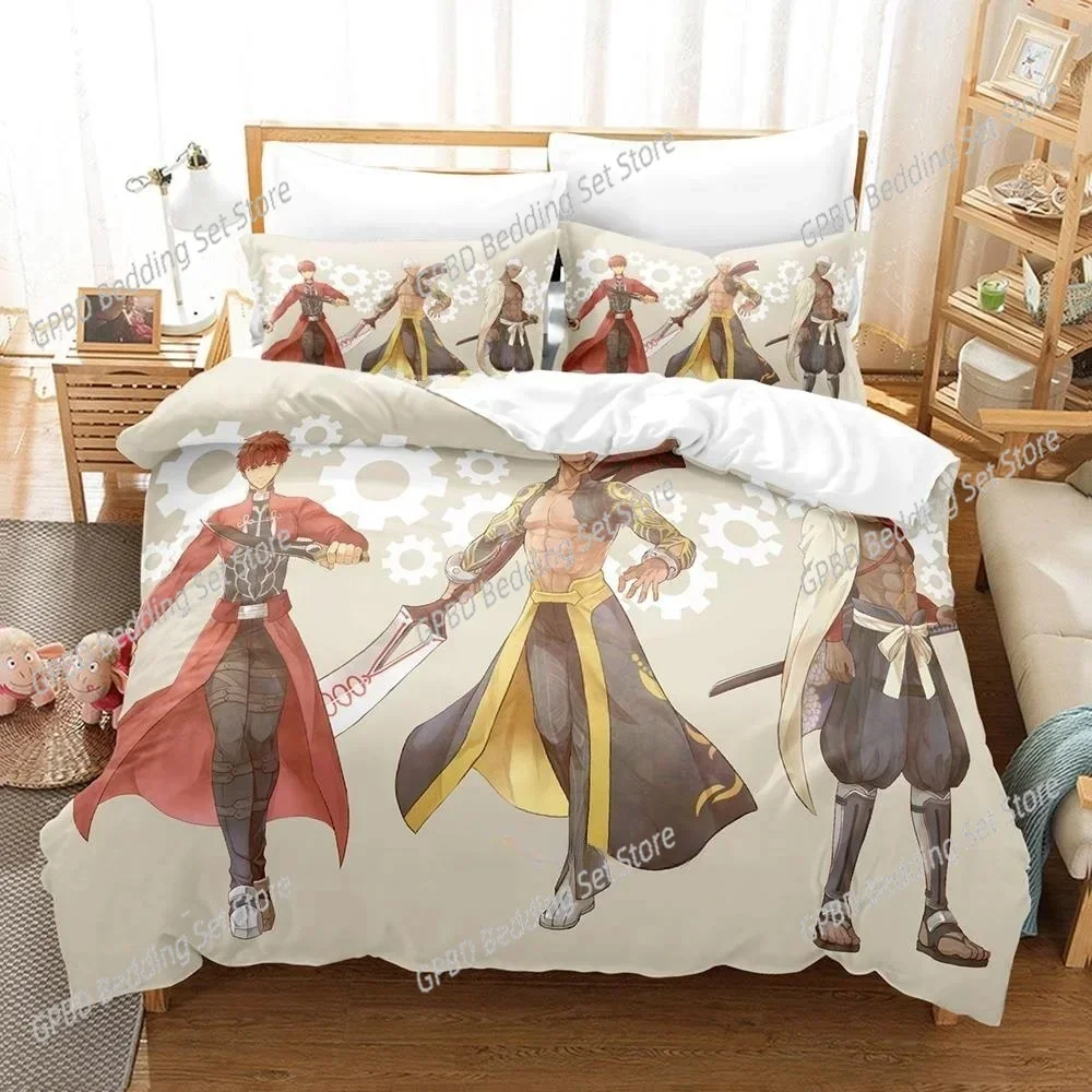 Cartoons FateGrand Order Emiya Alter 3D NEW Duvet Cover Pillowcase Bedding Set Adult Boy Girl Bedroom Decoration Single Double