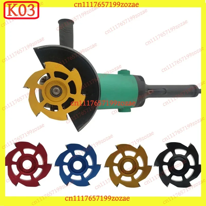 Wood Carving Disc with 6 Carbide Inserts for Angle Grinder, Wood Shaping and Cutting Disc, Power Tool Accessories