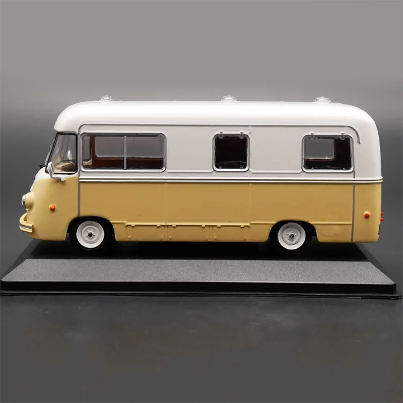 Diecast 1:43 Scale Ixo Heuliez 1400KG 1953 RV camping Vehicle Alloy Vehicle Model Finished Simulation Collection Gift Toys