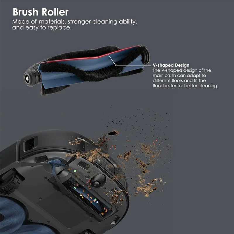 

~Прочный для робота-пылесоса Eufy X10 Pro Omni, основная боковая щетка, фильтр Hepa, швабра, тканевые подушечки, мешки для пыли, запасные части