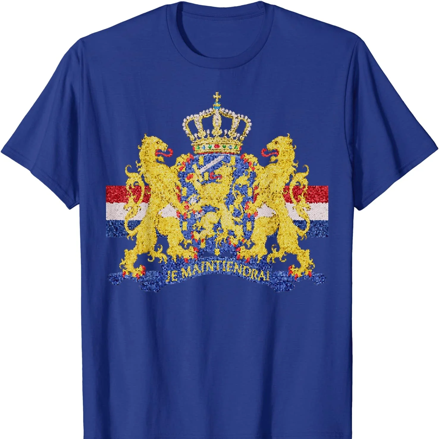 Fashion Netherlands Flag Heritage Coat of Arms Printed T Shirt. 100% Cotton Short Sleeve O-Neck Casual T-shirts New Size S-3XL