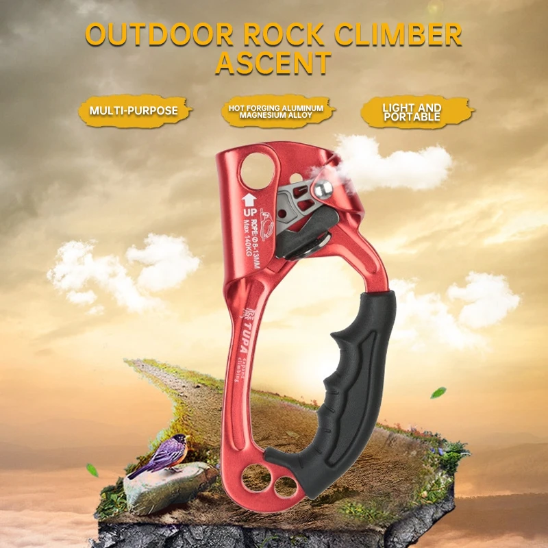 

Climbing Hand Ascender;Outdoor Mountaineering Ascender,right hand ascender,rope climber,outdoor mountaineering adventure climber