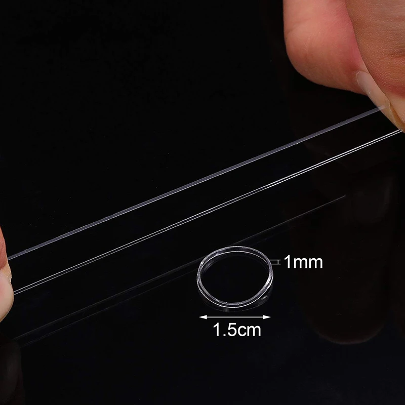 High Elasticity Transparent Silicone Rubber Band Mini Rubber Bands Soft Elastic Bands for DIY Kid Hair Braids Hair
