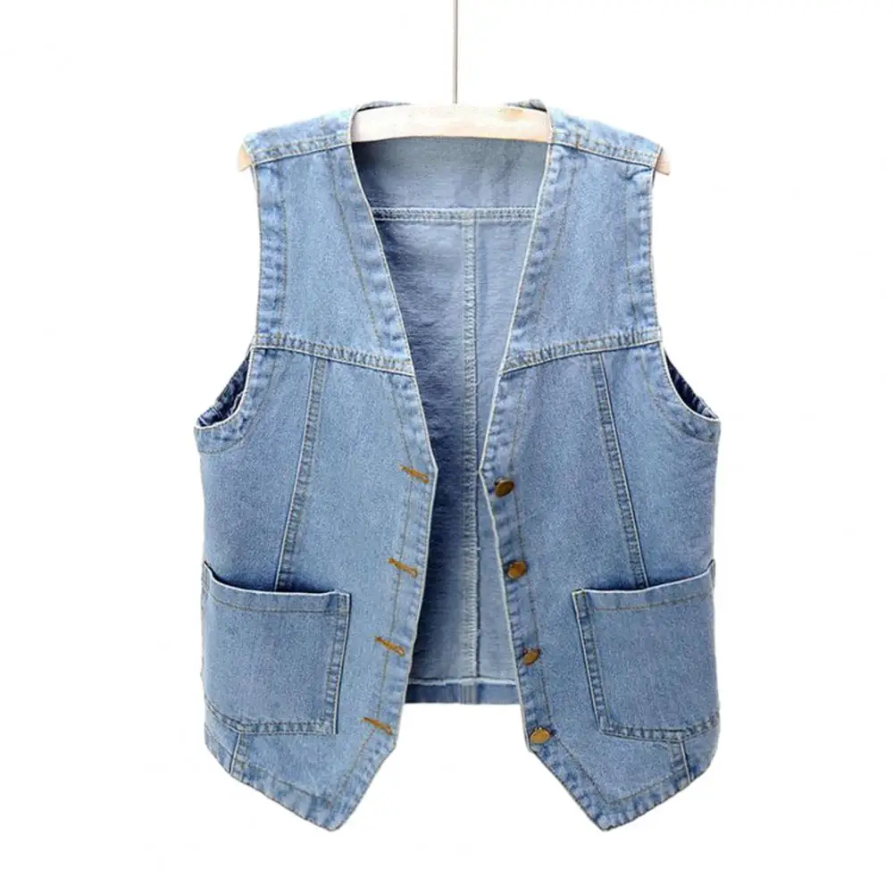 Dames Retro Vest Chique Vintage-Geïnspireerde Dames Vesten Single-Breasted Effen-Kleurig Voor Herfst Lente Streetwear Mode Vrouwen Zacht