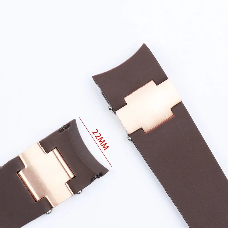 لسلسلة غواص البحرية أوليسيس ناردين 266-67-3/43، حزام ساعة سيليكون