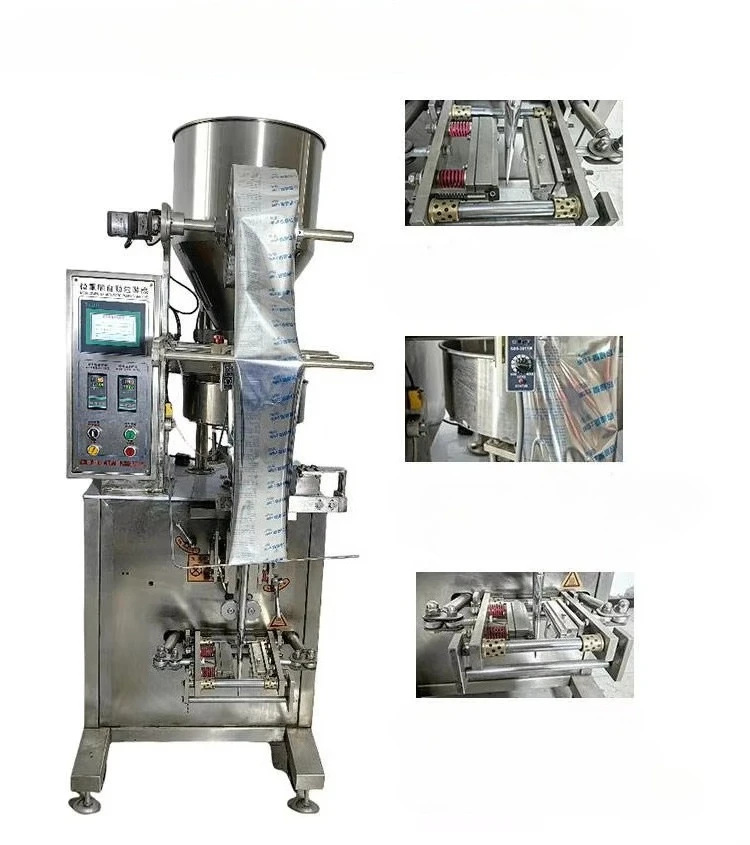 For Sugar Salt Stick Granule Sachet Filling Packing Machine 3 Side Sealing Back Sealing Foil Plastic Film Packaging Machine m