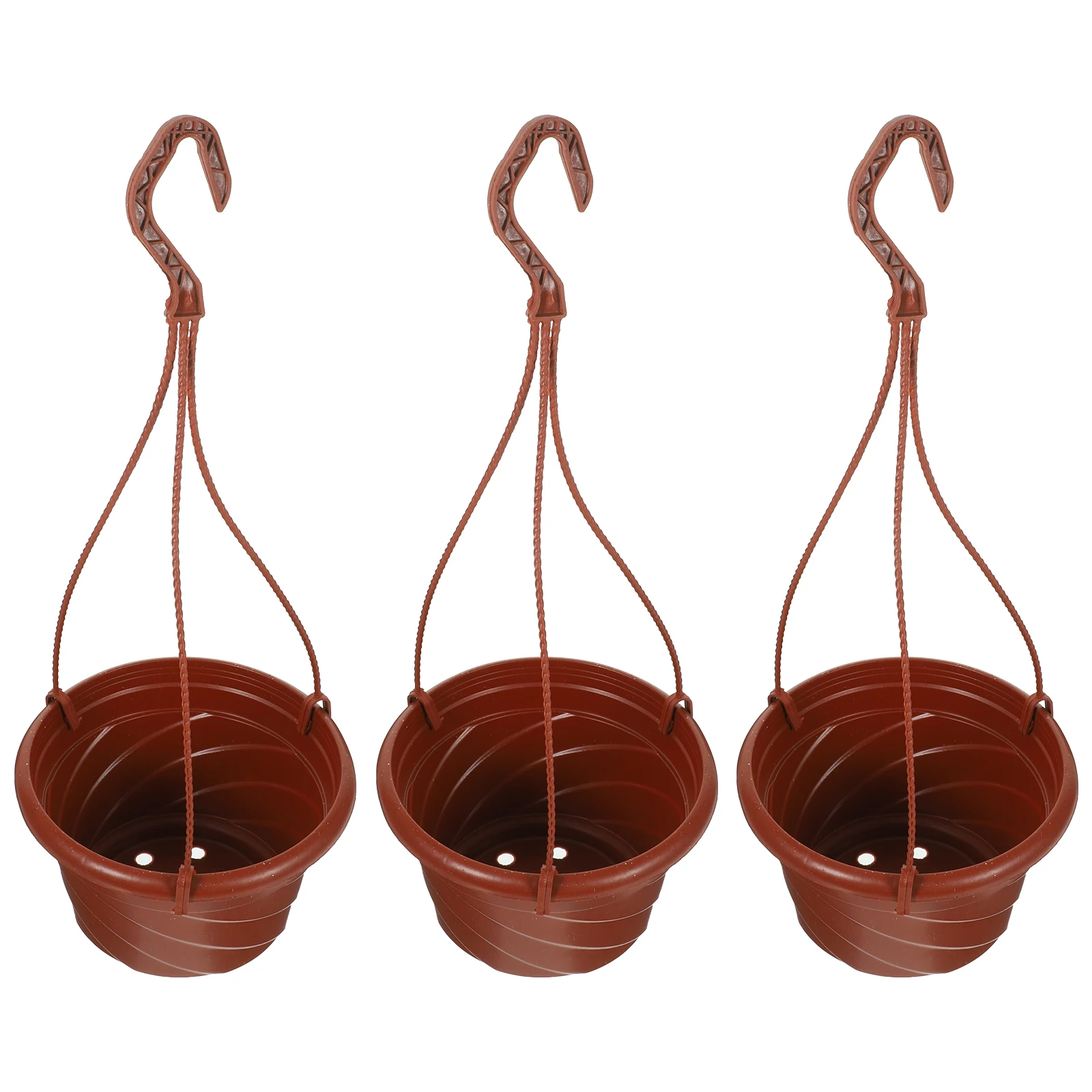 

3 Pcs Chlorophytum Flower Pot Hooking Plant Hanging Planter Green Dill Gift Lightweight Ornamental Basket