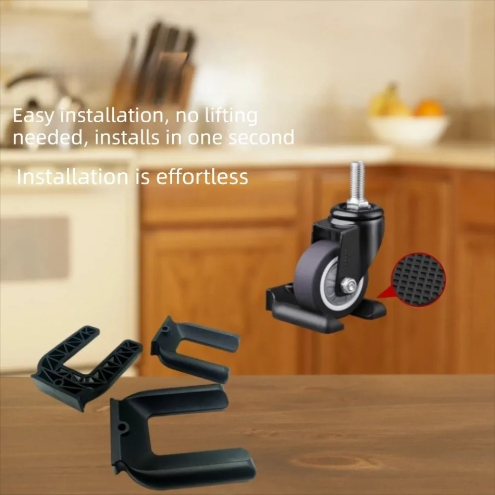 Durable Rubber Office Chair Wheel Stopper Wear-resistant Anti Vibration Chair Wheel Fixed Pad Prevents Scratches Pad Chair
