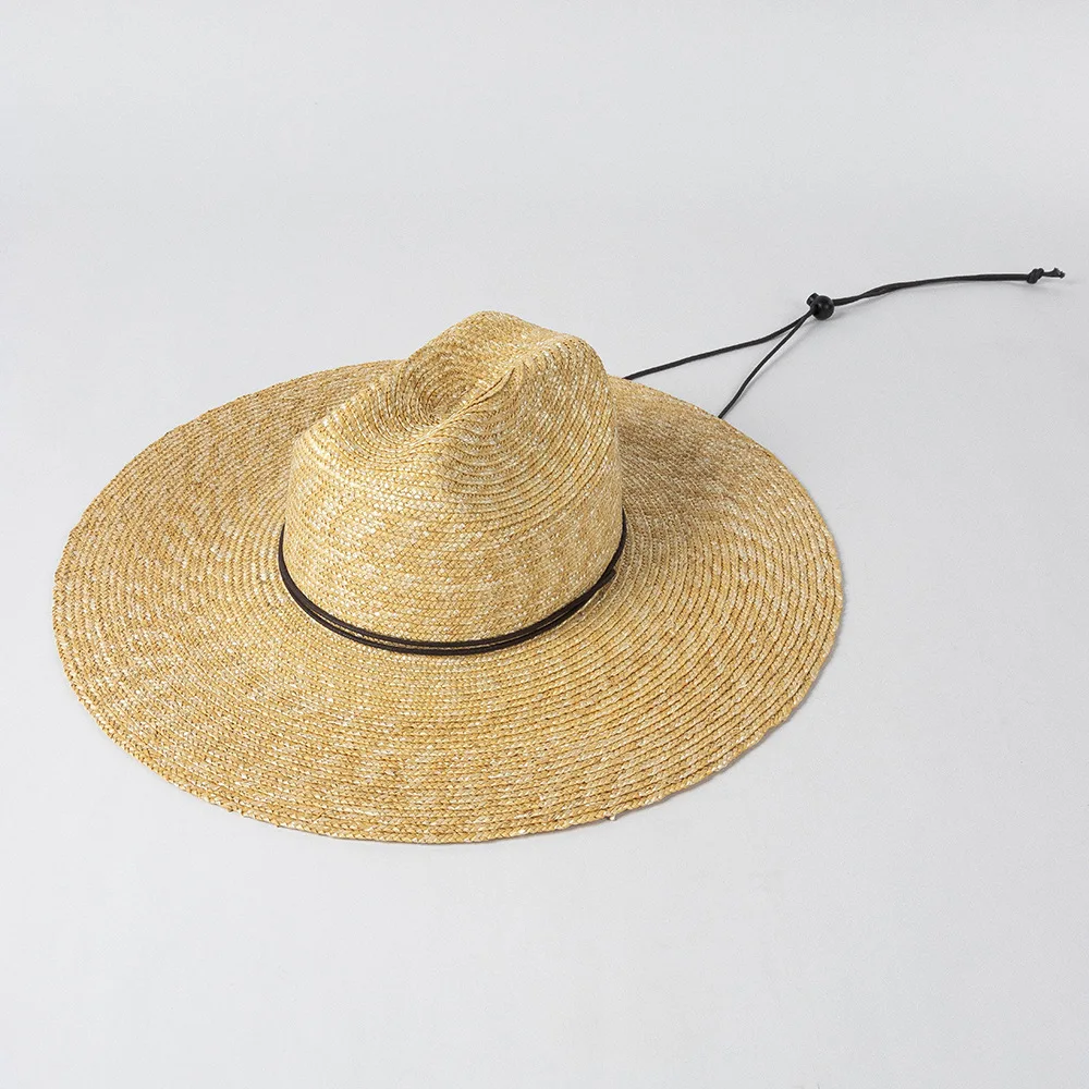 handwoven Panama Straw Hats for Women Summer Beach Sun Hat Wide Brim Fedora Cap UPF50+ Large Brim Palm Leaf Safari Hat