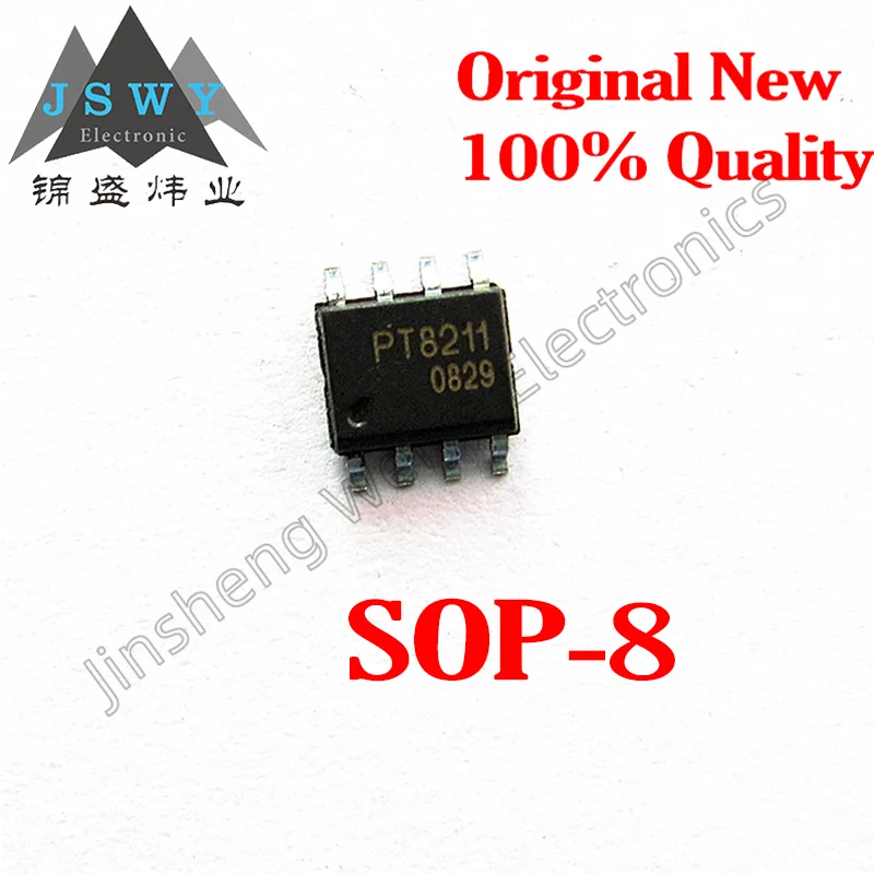 5~10PCS PT8211-S PT2308S Digital to analog converter chip IC TM8211-S SMD SOP8 100% brand new and genuine Free Shipping Electron