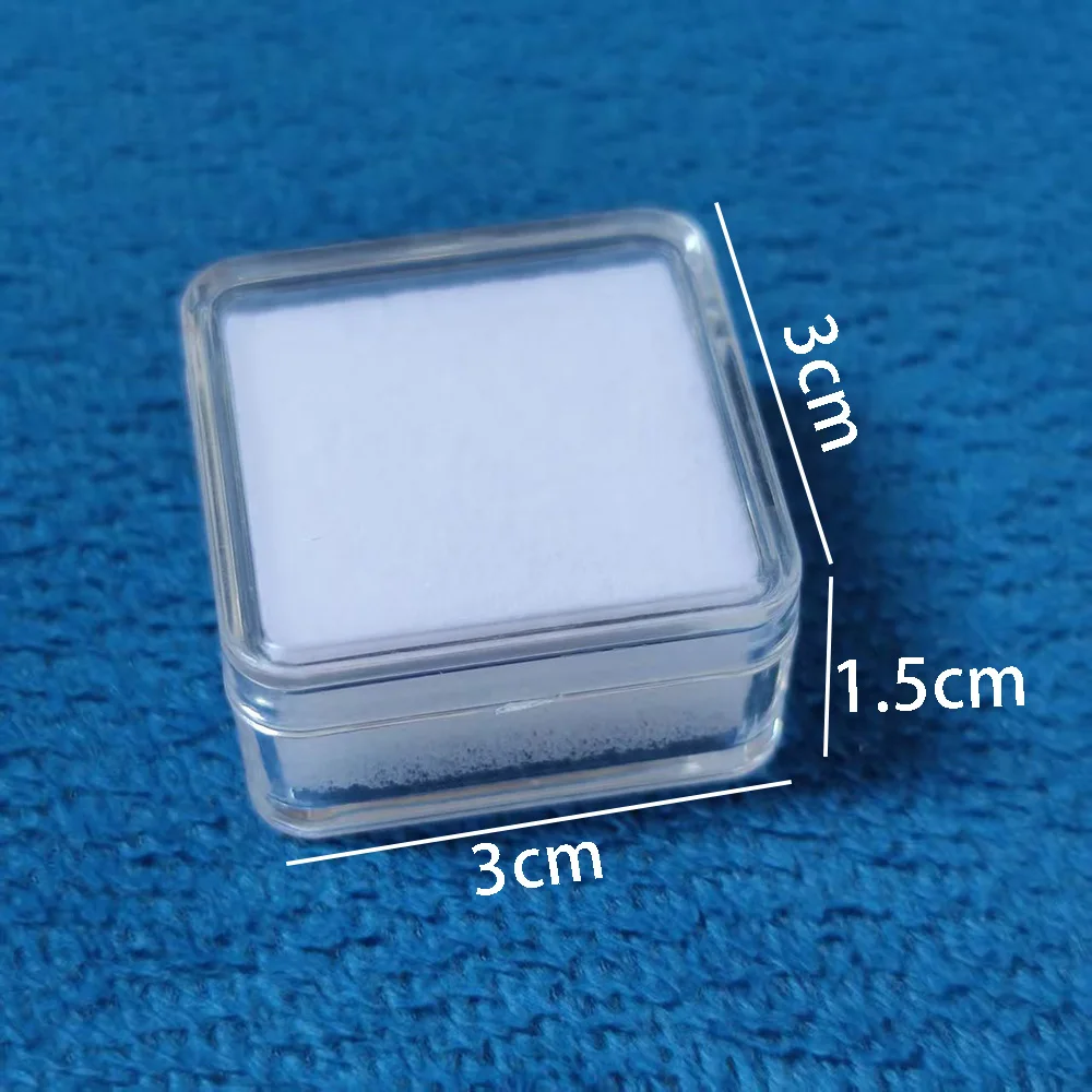 70 Uds. Caja de almacenamiento de joyería de diamantes suelta transparente, cuentas de piedras preciosas, organizador de embalaje de regalo, anillo, pendiente, caja de exhibición de dijes de gemas de perlas