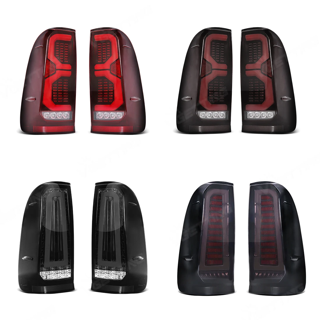 Tail Lamps For Toyota Hilux VIGO 2005 - 2014 Rear Tail Driving Turn Signal Reverse Brake Lights Taillights Car Accessories 12V
