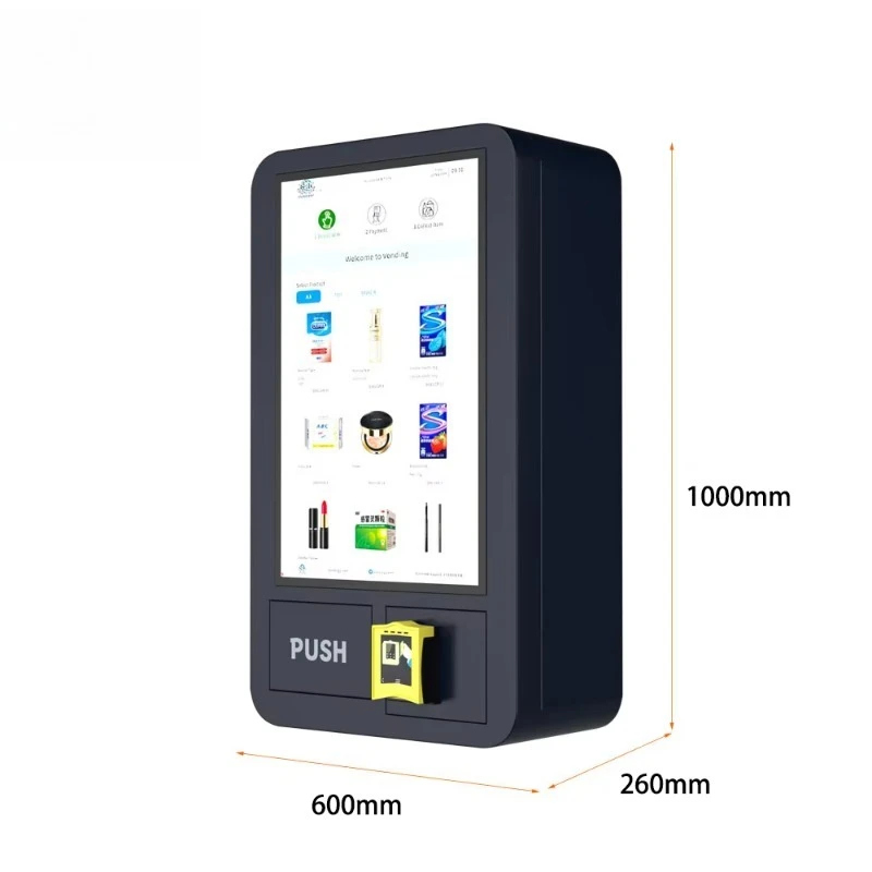 Wall-Mounted Cigarette Dispenser, Mini Metal Smart Vending Machine with 24h Online System & Customizable SDK Function