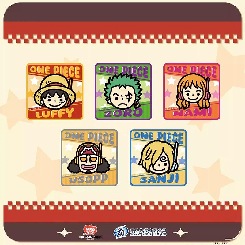 1pc Official Licensed One Piece Egghead Chibi Square Pin Badge Blind Box with Hidden Style,Perfect Surprise Gift for Friends.