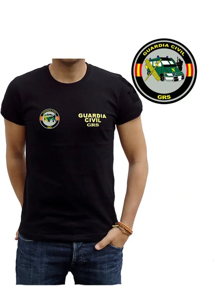 España Guardia Civil GRS Insignia T-Shirt 100% Cotton O-Neck Summer Short Sleeve Casual Mens T-shirt Size S-3XL